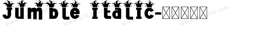 Jumble Italic字体转换